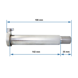 3014059H Svornjak 30x186 mm Zepro